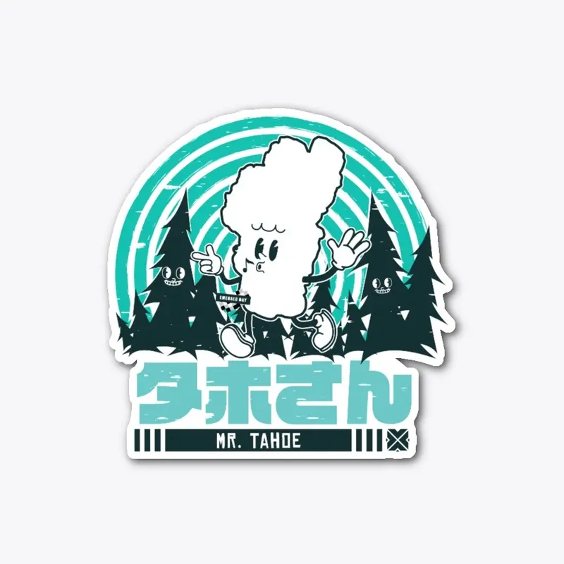 Mr. Lake Tahoe Sticker (Teal)